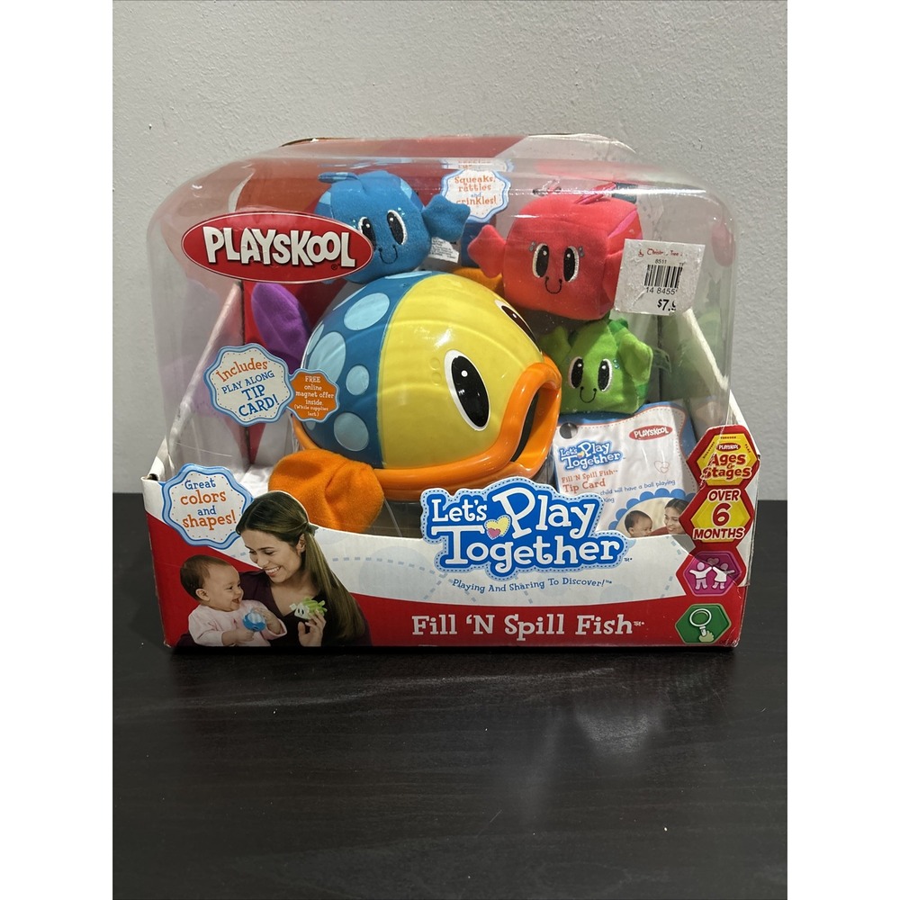 Hasbro Playskool Lets Play Together Fill 'N Spill Fish Sensory Toy RARE NOS NWT
